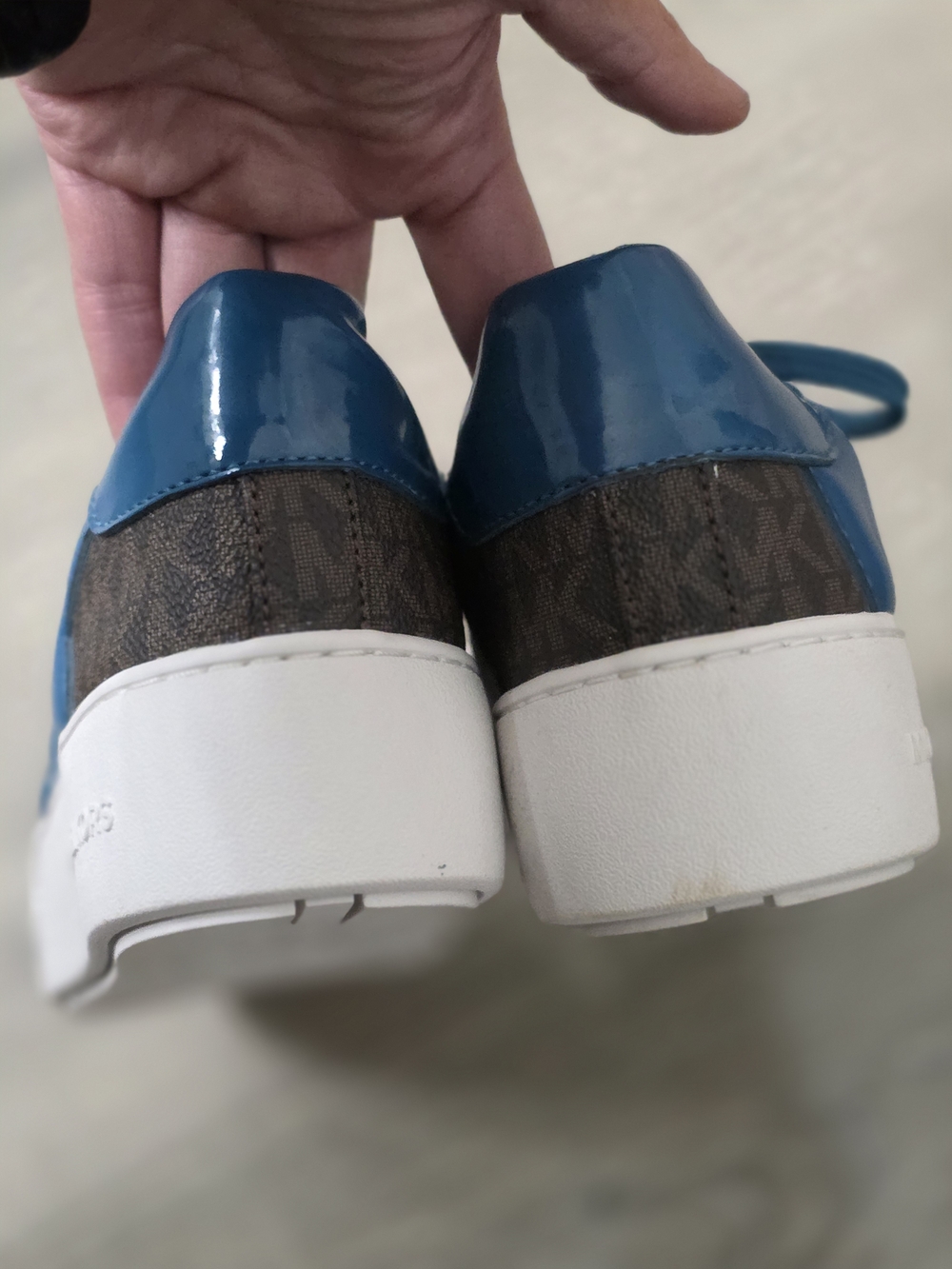 Michael Kors Men’s Brown Logo Sneaker with Blue Accents - Picture 6 of 9